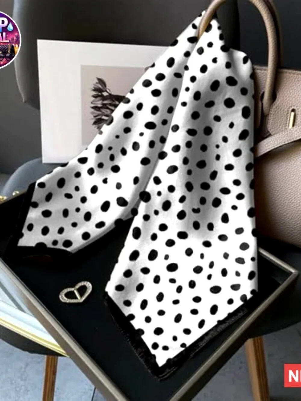 Silk Feeling Square Satin Scarf Wrap 27.5 Inches Head Hair Accessory